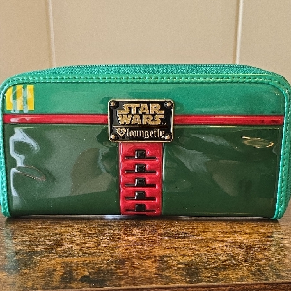 Loungefly Star Wars Green and Red Wallet